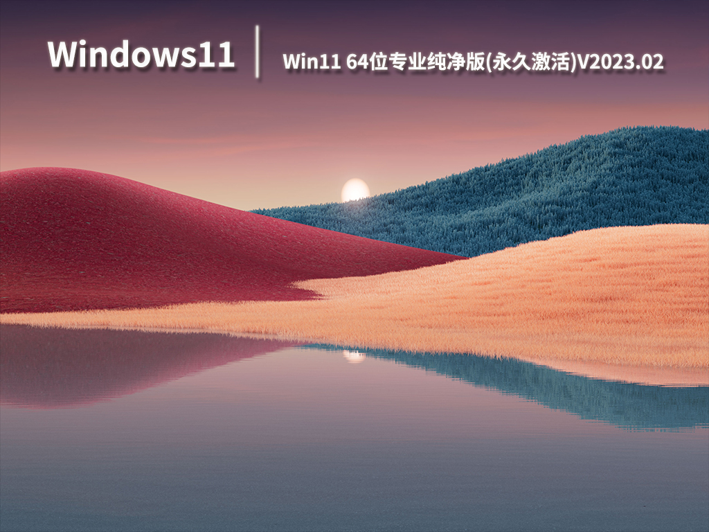 Win11 64位专业纯净版(永久激活)V2023.02