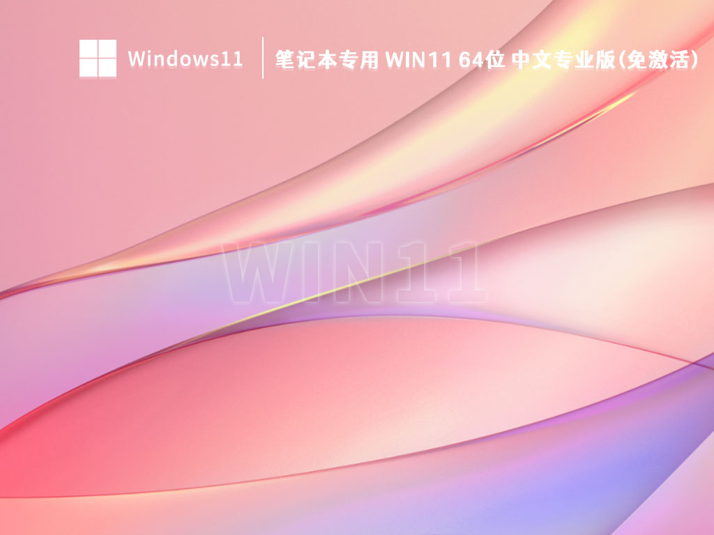 笔记本专用 Win11 64位 中文专业版(免激活) 