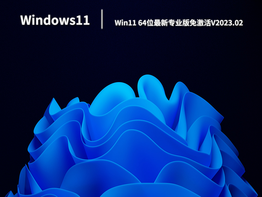 Win11 64位最新专业版免激活V2023.02