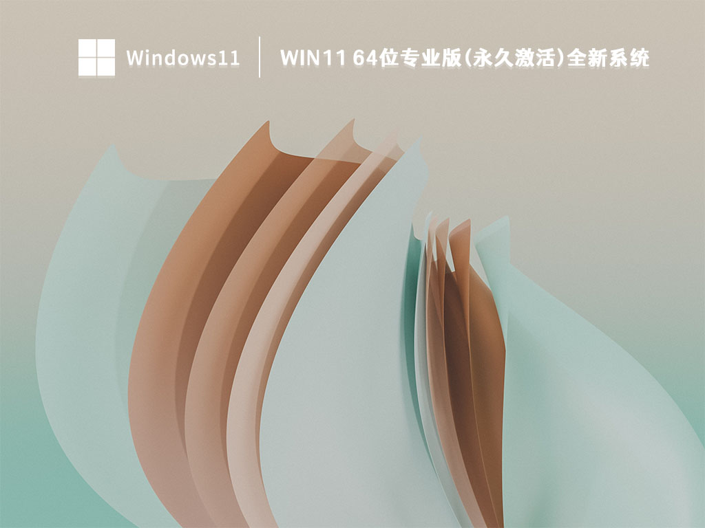 Win11 64位专业版(永久激活)全新系统 