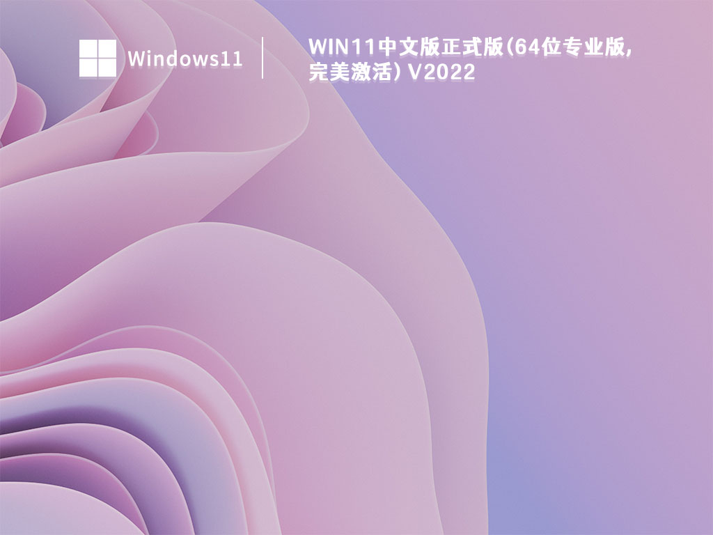 Win11中文版正式版(64位专业版,完美激活) 