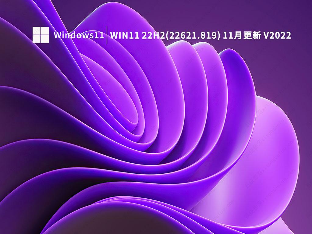 Win11 22H2(22621.819) 11月更新 