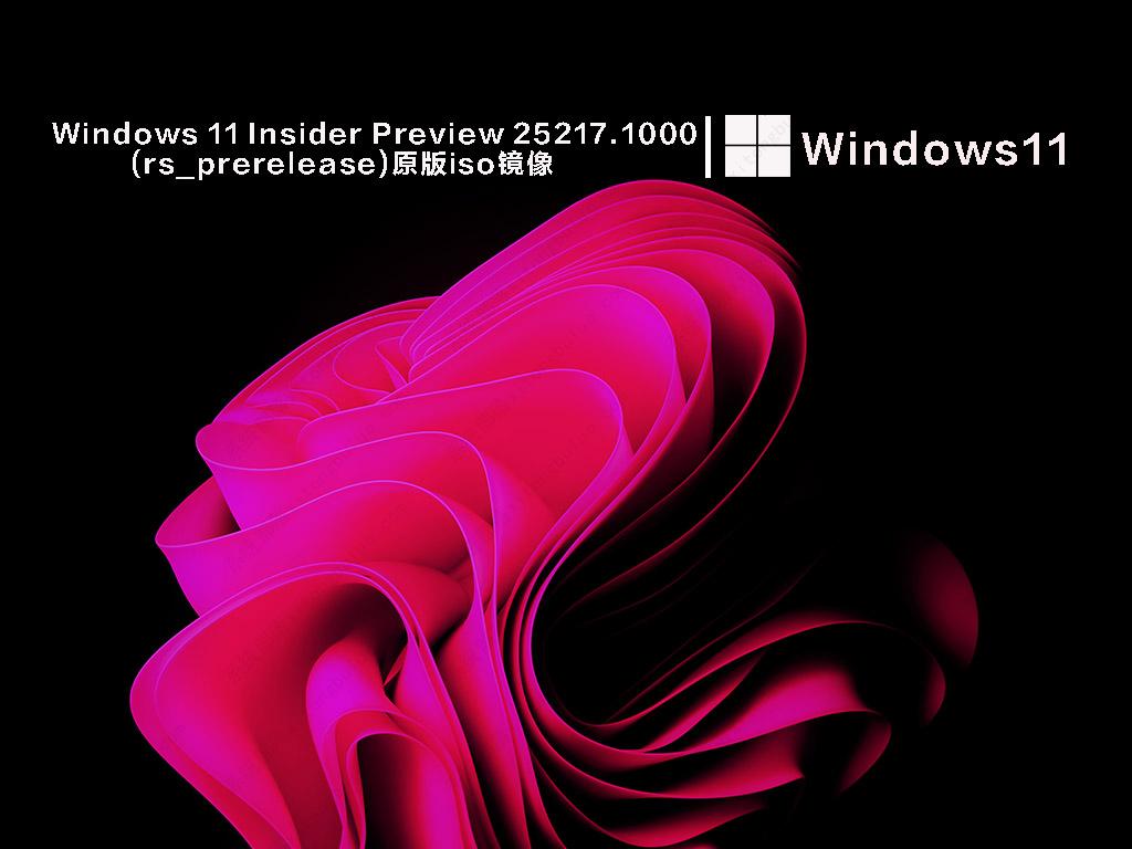 Windows 11 Insider Preview 25217.1000 (rs_prerelease)原版iso镜像 