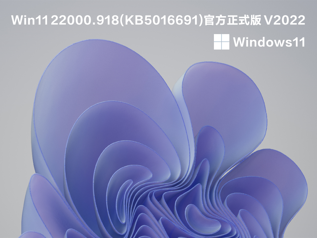 Win11 22000.918(KB5016691)官方正式版 